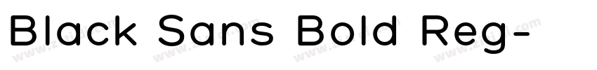 Black Sans Bold Reg字体转换